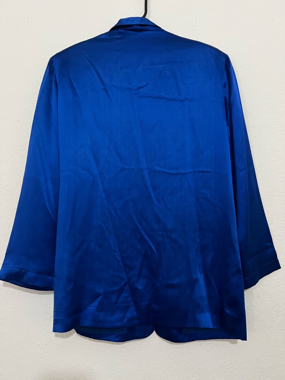 Talbots 100% Silk Royal Blue Blazer Size 6 - Picture 2 of 3
